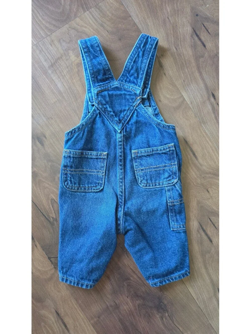 Old Navy Workwear Denim Baby Overalls - Sz 0-3 Months (Excellent Condition),383